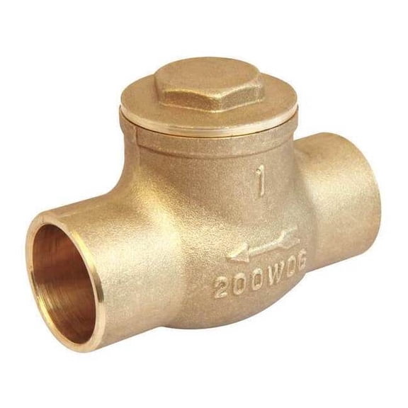 Manufacturer Varies 1" Solder Brass Swing Check Valve 10F330