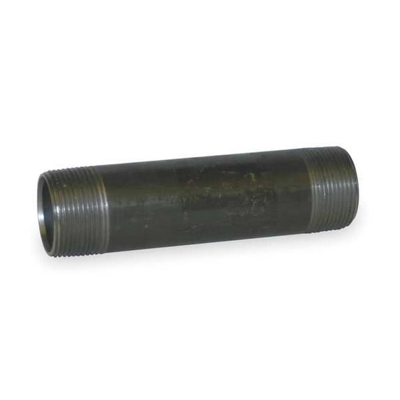 Choice Zoro 1LMR2 1.5 x 2 in. Threaded Black Pipe Nipple, Black