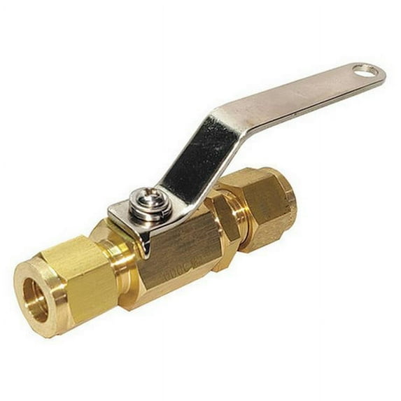 Manufacturer Varies 3/8" Compr Brass Ball Valve Inline 1WML9