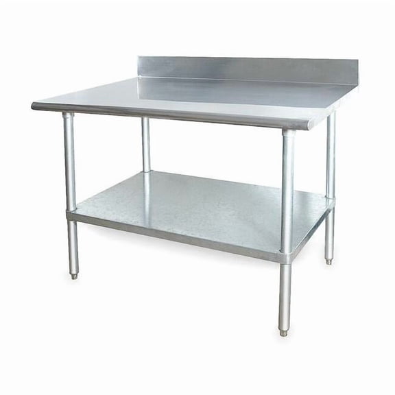 Fixed Work Table,SS,72" W,30" D 2KRD7