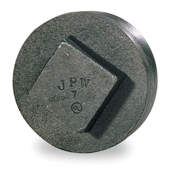 Square Head Plug Square Head Plug, 3" Pipe, MNPT, Malleable Iron, 150