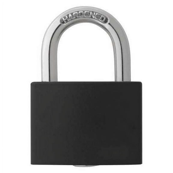 Choice Zoro 48JR25 Key Type Different Lockout Padlock, Black - 1.437 in.