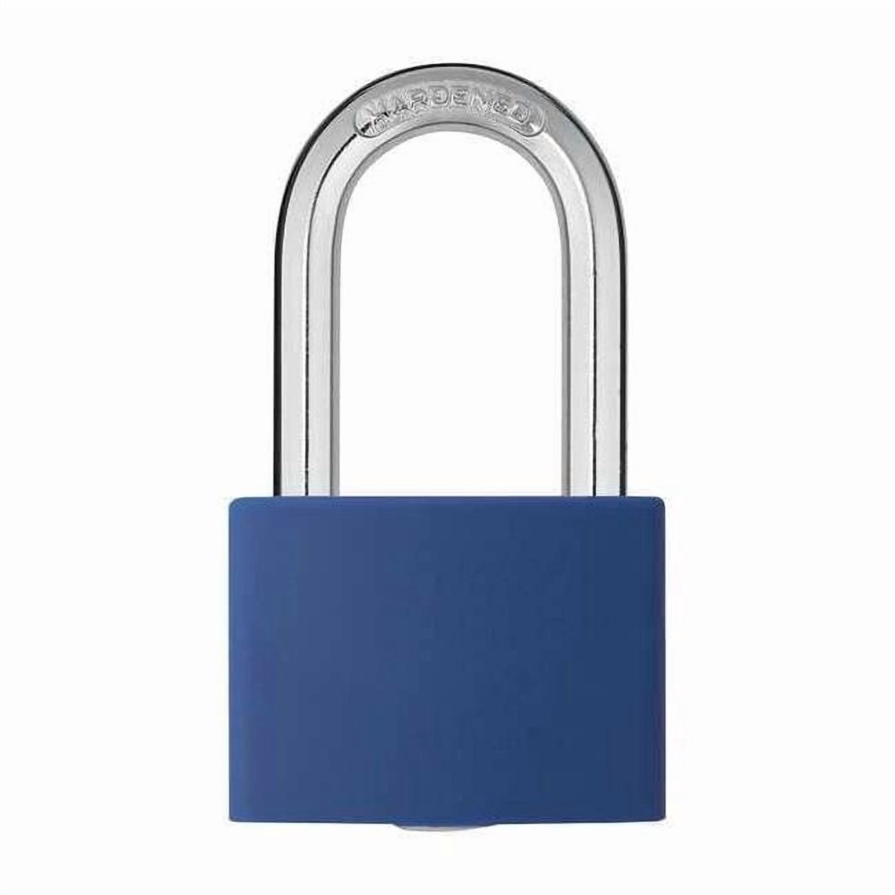 Isolation Padlock Blue Lockout Padlock, Keyed Alike, Aluminum, Blue, 1 7/16 in Shackle Height ...
