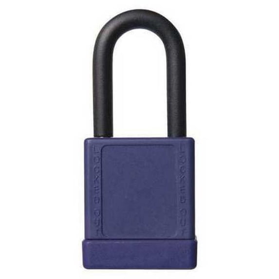 Lockout Padlock, Keyed Different, Aluminum, Purple, 1 1/2 in Shackle Height, 1 9/16 in Body Width