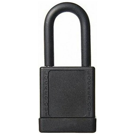 Choice Zoro 48JT55 2 in. Key Type Alike Lockout Padlock, Black - Pack of 3