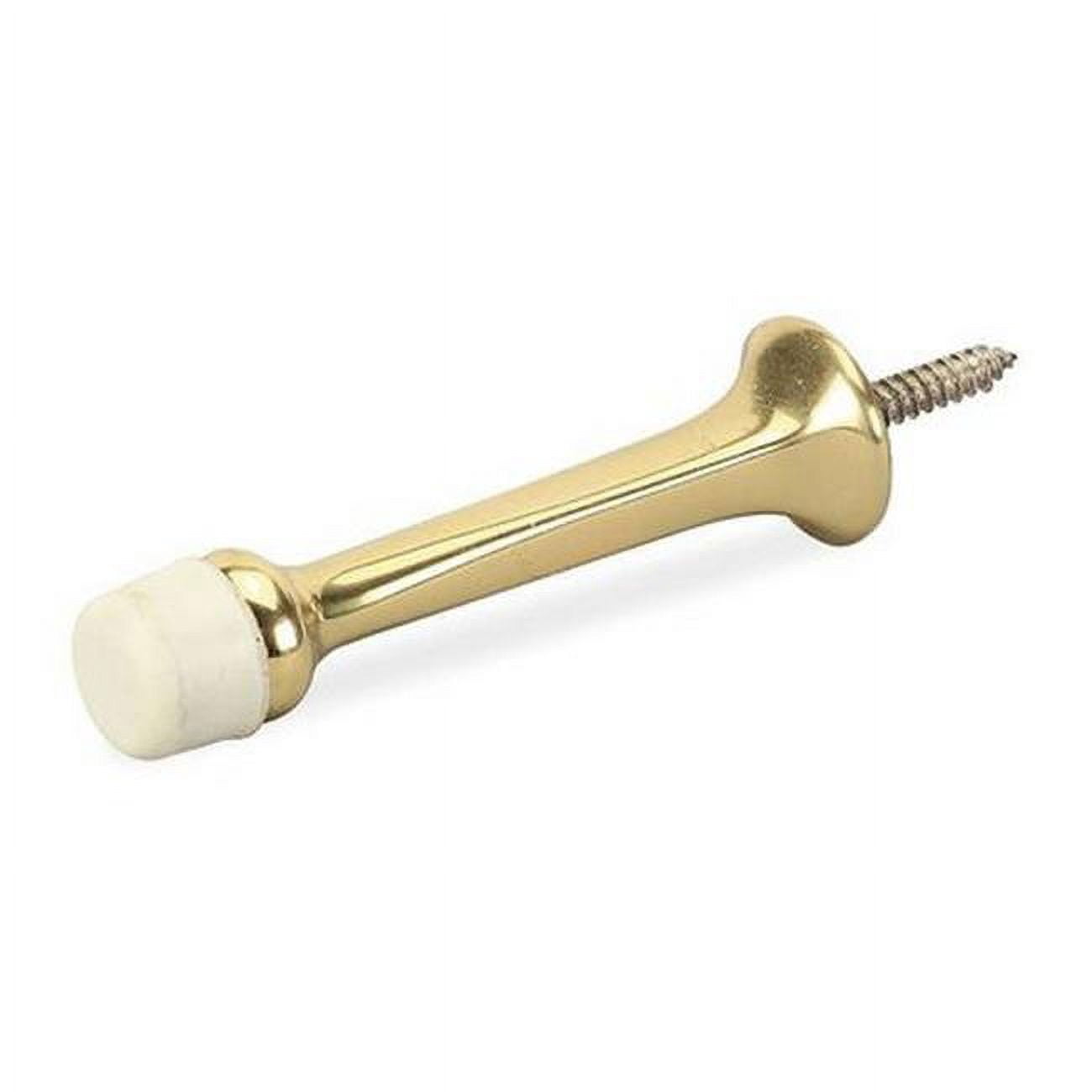 Manufacturer Varies Rigid Door Stop, Solid Brass 4JG88