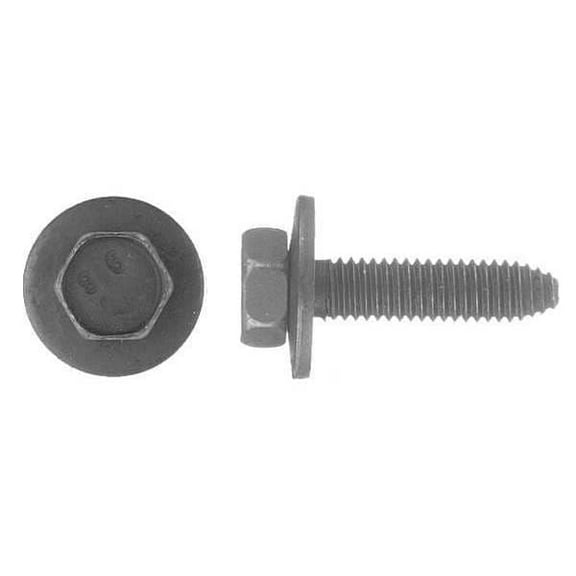 Class 9.8, M6-1.00 Structural Bolt, Black Oxide Steel, 25 mm L, 50 PK