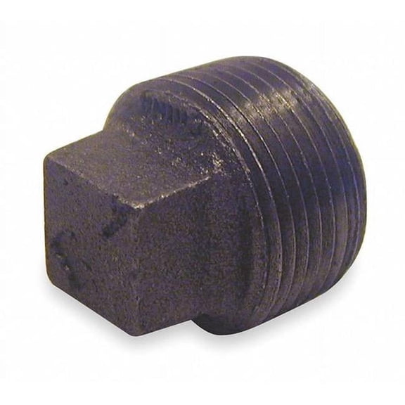 Square Head Plug Square Head Plug, 1" Pipe, MNPT, Malleable Iron, 150 5P545