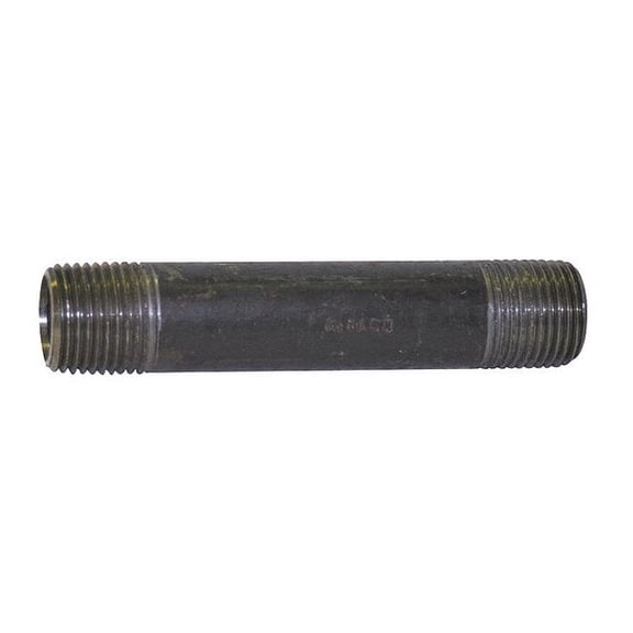 Manufacturer Varies 1/2" x 11" Black Pipe Nipple Sch 40 5P665