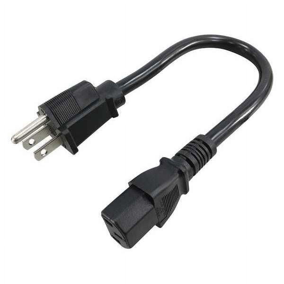 Manufacturer Varies Power Cord,5-15P,SJT,1 ft.,Blk,15A,14/3 5XFL5ID