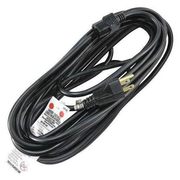 Manufacturer Varies Power Cord, 5-15P, SJT, 25 ft., Blk, 15A, 14/3 5XFN1ID