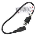 thumbnail image 1 of Manufacturer Varies Power Cord,5-15P,SJT,2 ft.,Blk,13A,16/3 5XFN3ID, 1 of 2