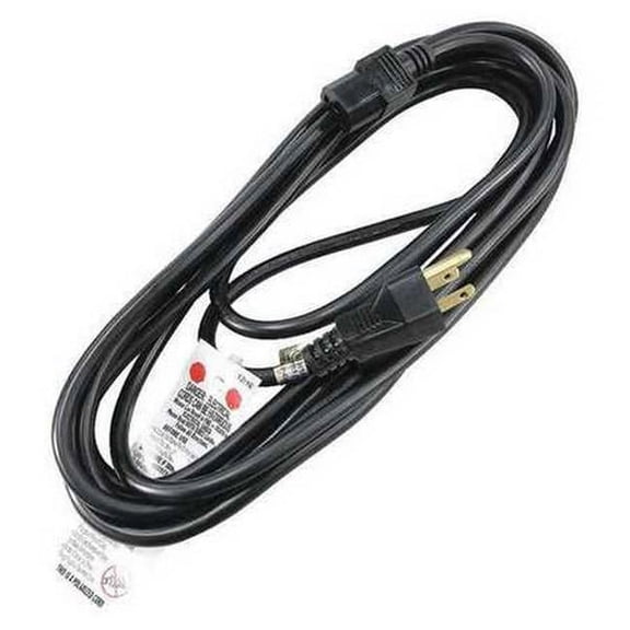 Power Cord, 5-15P, SJT, 15 ft., Blk, 13A, 16/3 5XFN7ID