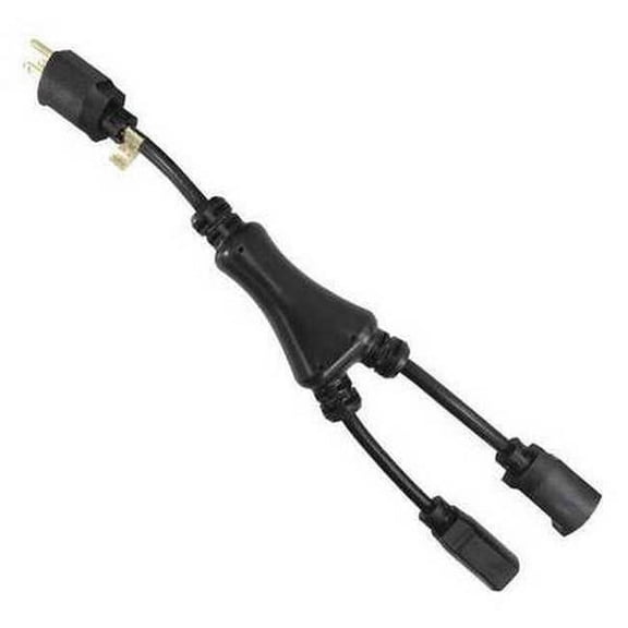Splitter Power Cord, 5-15P, SJT, 1.2 ft., 15A 5XFT6ID