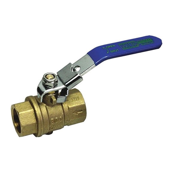 Manufacturer Varies 1/2" FNPT Brass Ball Valve Inline 6GD08