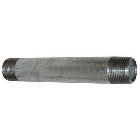 1/4" MNPT x 10" TBE Galvanized Steel Pipe Nipple Sch 40