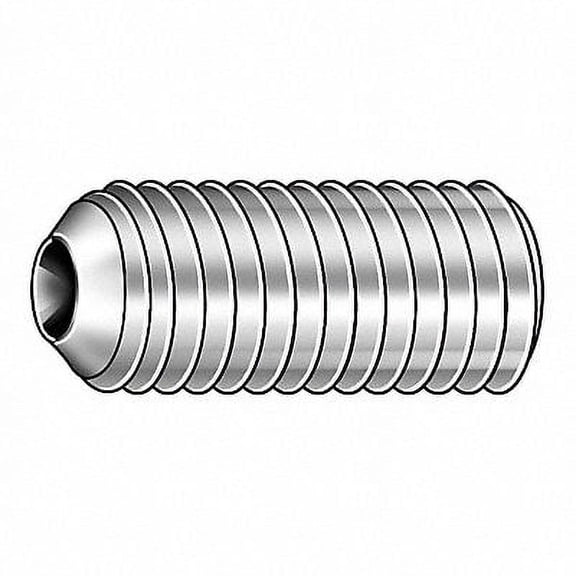 Choice Zoro SDSS0050019CP-PK100 5-40 x 0.187 in. Cup Point Stainless Steel Socket Set Screws, Black Oxide - Pack of 100