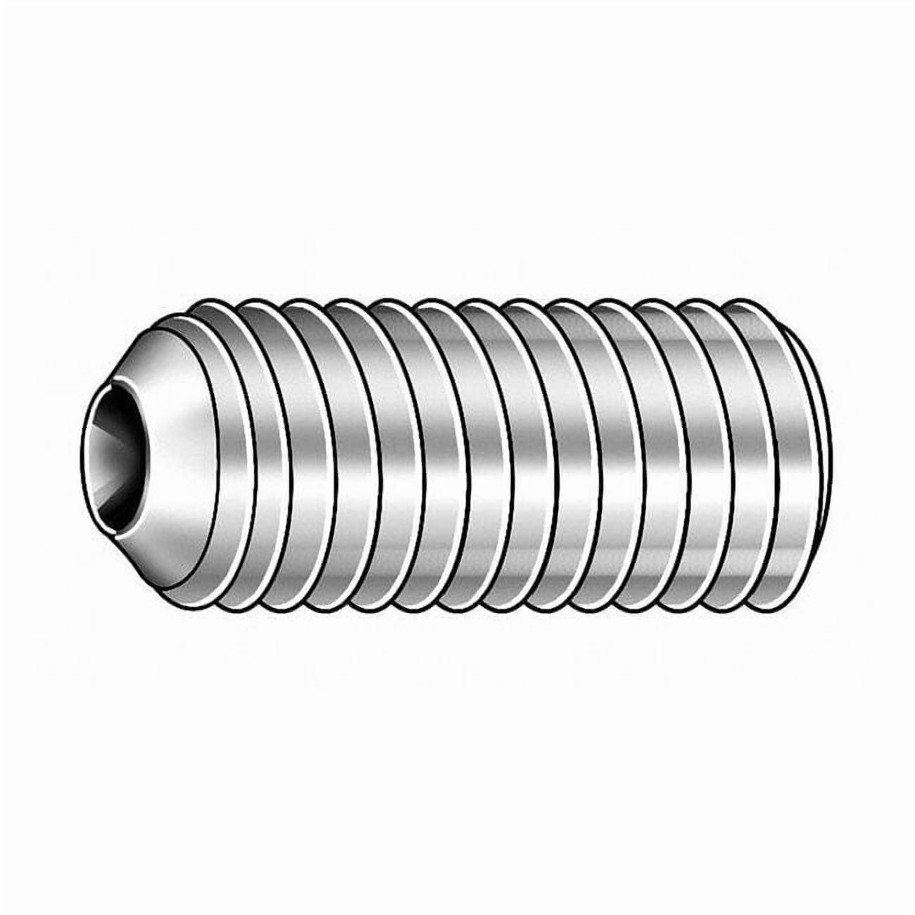 Choice Zoro SDSS0500200CP-PK25 0.5-13 x 2 in. Cup Point Stainless Steel Socket Set Screws, Black Oxide - Pack of 25