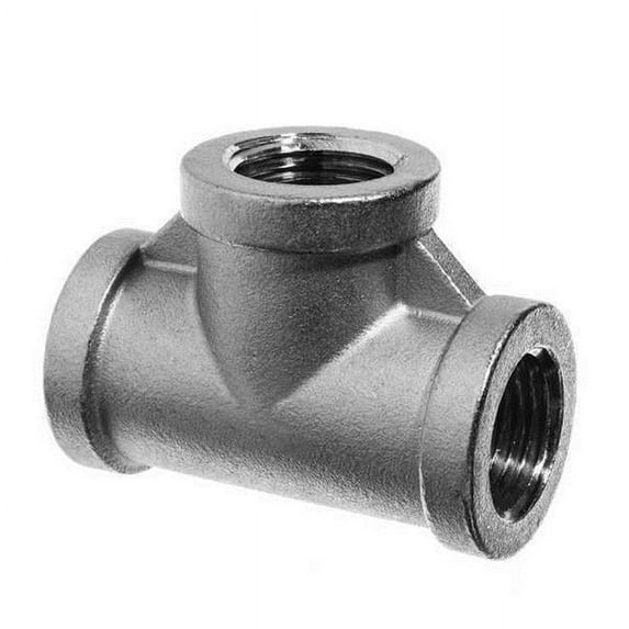 Manufacturer Varies Tee,316 SS,1/2",Female BSPP,Class 150 ZUSA-PF-7486
