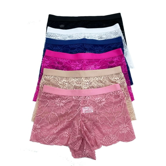 Choice of 12 pieces Women Underwear Bikini Boyshort or Thong Panty S - 3XL Small (6702-12pc-27_T2)