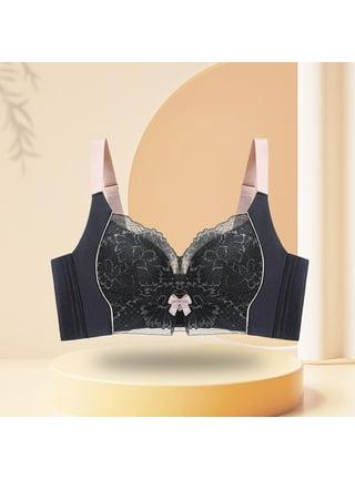 Bras for Big Breast Women High Support Large Bust - Adjustable Bralette Bra,Wireless  Everyday Bras for Women,Non-Padded Plus Size Push up Bra(1-Packs) 