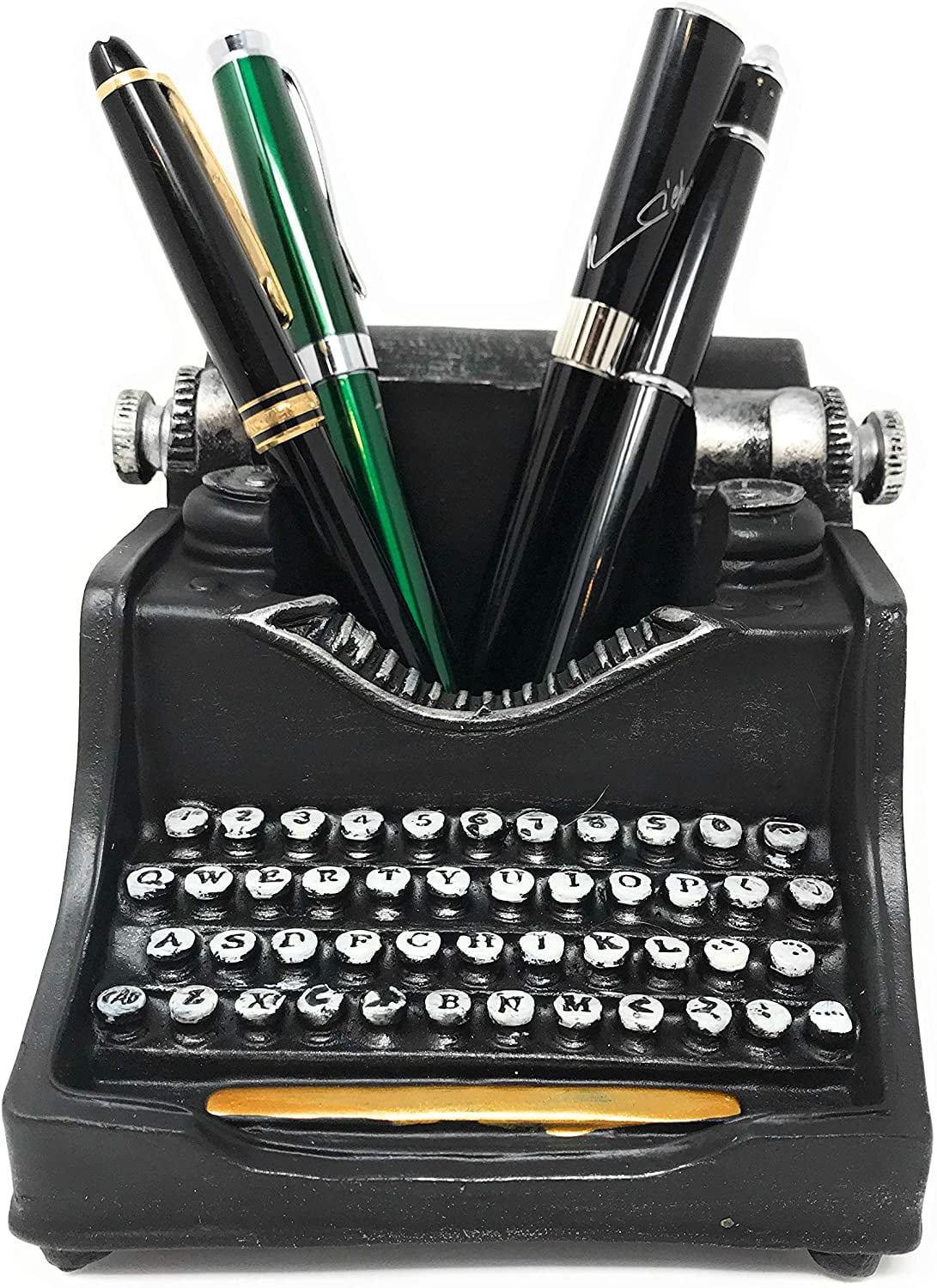 Choices & Change Vintage Typewriter Pencil Holder, Multicolor
