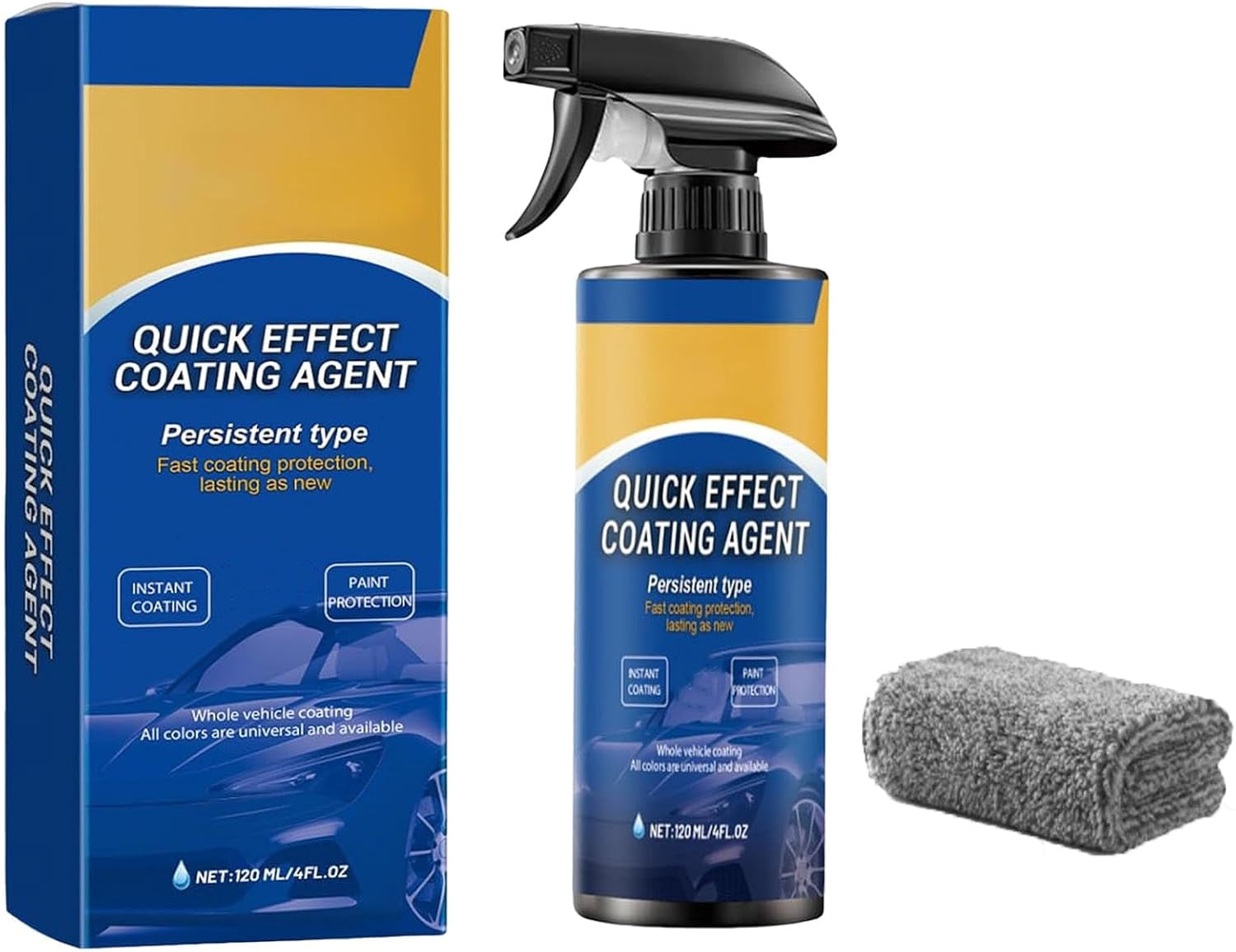 Choimix Car Polish,Choimix Quick Effect Coating Agent,Car Scratch Wax Polish Spray,Multi-Purpose Oil Film Emulsion Glass Cleaner