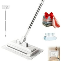 Choimix Mop,Acmartgo Mop,Zero Touch Mini op,Retractable Gap Dust Cleaner Flat Mops with Locking Head & Sweeping Cloths, 100cm Long Handle Mopping Sweeper Stick for Multi Cleaning