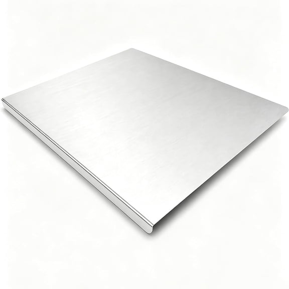 Choimix Stainless Steel Cutting Board,Metal Chopping Board, L-Shape Square with Rounded Edge, Curved for Scooping Food, Kneading Pasta Board, Small Cutting Board for Kitchen, Baking, and Prep