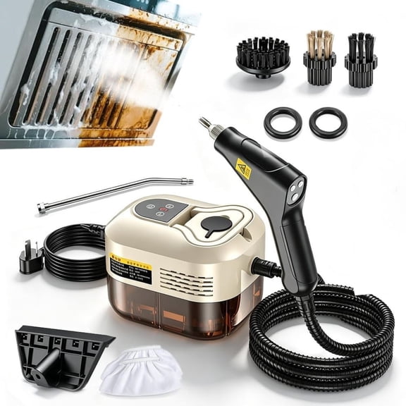 Choimix Steam Cleaner, 2500W Handheld High Pressure Steamer for Cleaning, 15s Fast Heating 221°F, with Handle Control, 6 Levels Adjustable, 1.2L Tank for Grout, Kitchen, Car, Floor