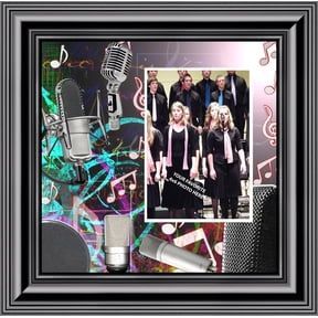 Choir, Lead Singer Gifts Show Choir or Concert Choir Personalized Picture Frame, 10X10 3515