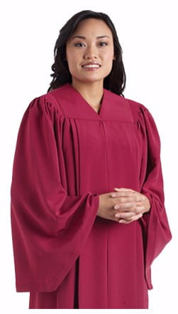 Temo Robe Choir Robe-Tempo-Open Sleeve-C52/CT044-Chianti - Walmart.com