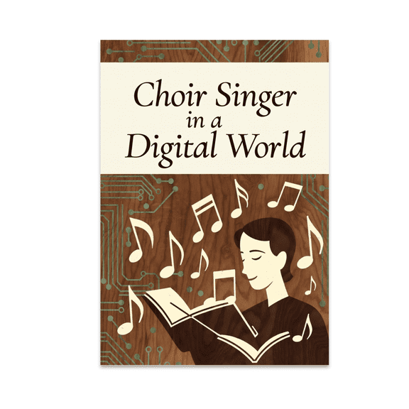 Choir Singer in a Digital World - Music Enthusiast - 13x19 Poster Print