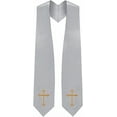 thumbnail image 1 of CLERKMANS Unisex Crosses Shoulder Sashes, Silver, 1, 1 of 3