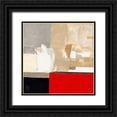 thumbnail image 1 of Choisy, Christian 15x15 Black Ornate Wood Framed with Double Matting Museum Art Print Titled - Bateaux en hiver, 1 of 4