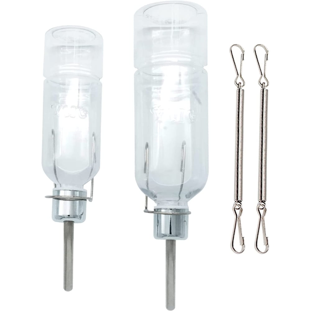 2 Pcs Rabbit Water Bottle, Pet Hanging Water Bottles, Hamster Water