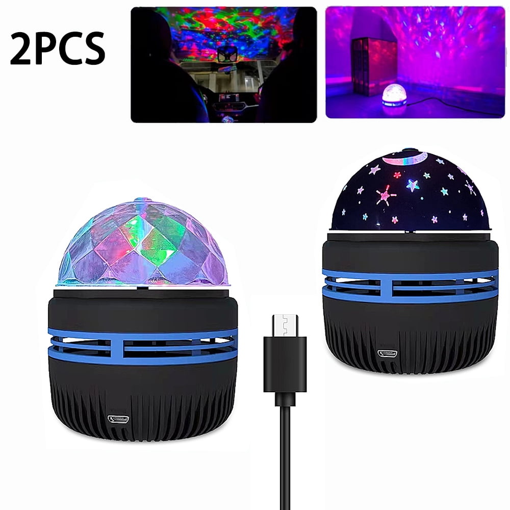 Chok 2Pcs Disco Ball Light -Rechargeable Music Sound Party Strobe Light ...