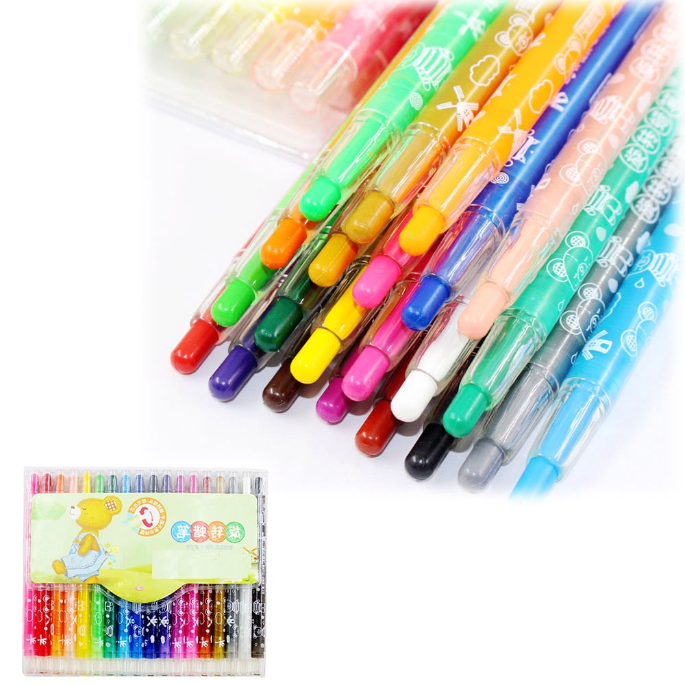 Chok Kids Gel Crayons 18 Colors Washable Non Toxic Crayons Easy to