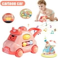 thumbnail image 1 of Chok Trolley Inertia Toy Toy Car Press Light Sound Face-changing Car Cute Trolley Children’s Gift (Pink), 1 of 6