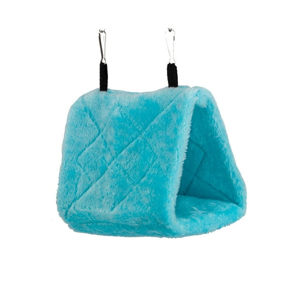 Chok Winter Warm Bird Nest House Shed Hut Hanging Hammock Finch Cage Plush Fluffy Birds Hut Hideaway for Hamster Parrot Macaw Budgies Eclectus Parakeet Cockatiels Cockatoo Lovebird