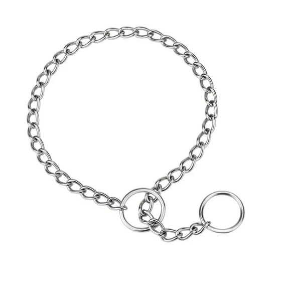 Choke Chain Collars for Dog Training Great Quality Welded Steel Many Sizes Too ! (Extra Light - 12 inch)