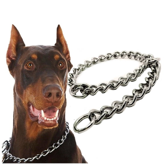 Choke Chain Collars for Dog Training Great Quality Welded Steel Many Sizes Too ! (Heavy - 22 inch)