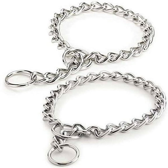 Choke Chain Dog Collar Selections - Steel Training Low Prices!(Heavy Weight 3 mm 22 Inch)