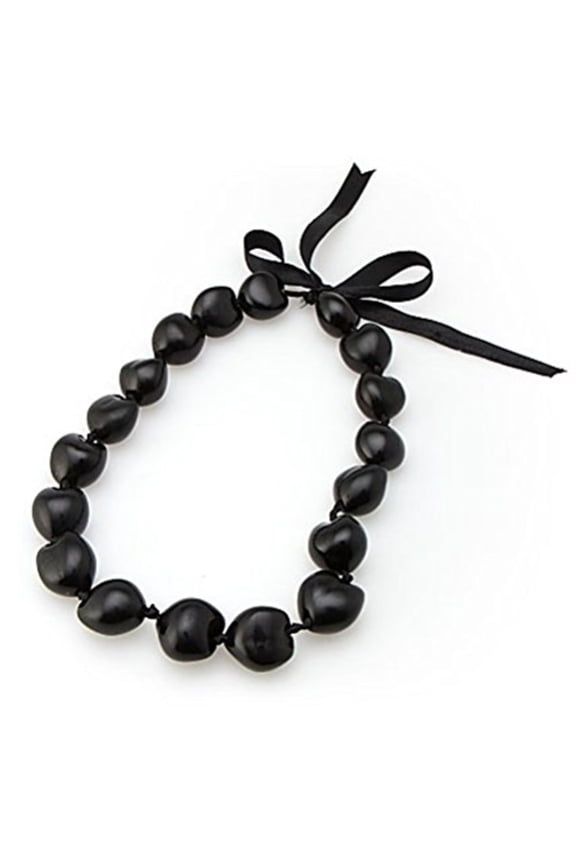 Choker 18 Inch 18 Kukui Nuts Black