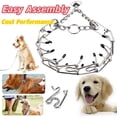 thumbnail image 1 of Choker Collar for Dogs, Prong Training Collar, No Pull Collar with Quick-Release Buckle, Adjustable Stainless Steel Collar for Small, Medium and Large Dogs _ 18", 1 of 6