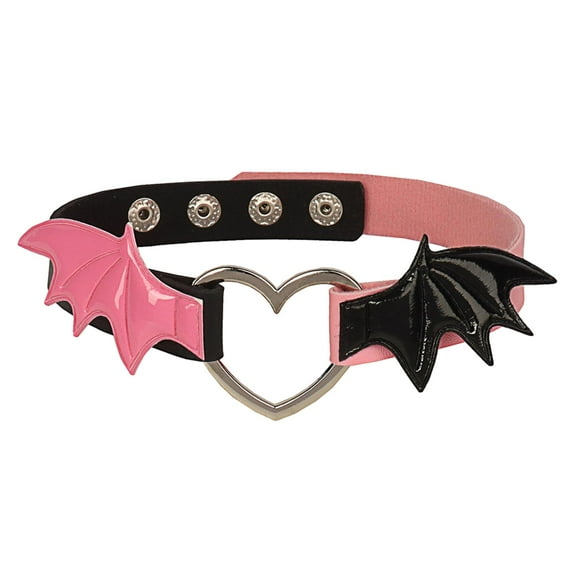Choker Necklace Gothic Devil Collar for Halloween Attend Concerts Night Club