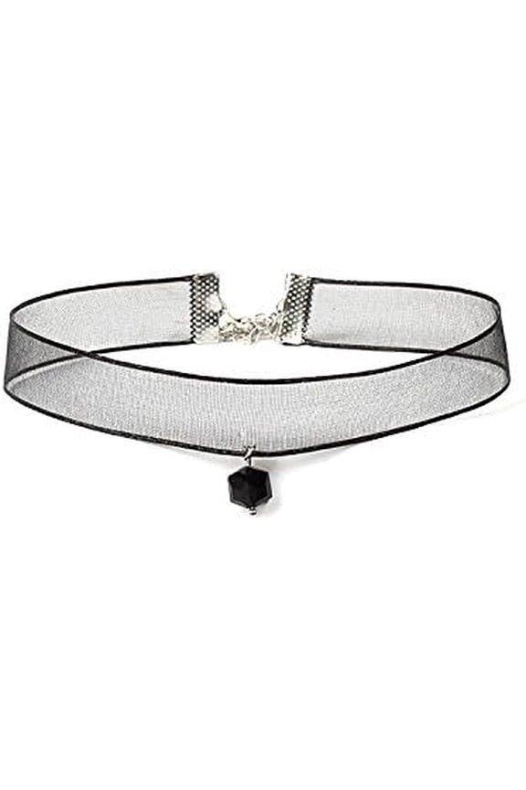 Choker Necklace for Women Black Lace Choker Necklace 90s Accessories Black Mesh Lace Choker Necklaces Jewelry Gifts