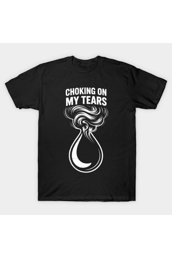 Choking On My Tears Depression Sad Face Doomer Emo Kawaii Anime Graphic G876 T-Shirt, for men and women, Up to Size 5XL