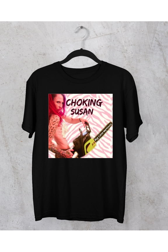Choking Susan band black T-shirt short sleeve S to 5Xl 3F610