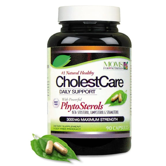 CholestCare by Moms for Nutrition Phytosterol and Beta-Sitosterol Cholesterol Maximum Support Complex, 90 Count